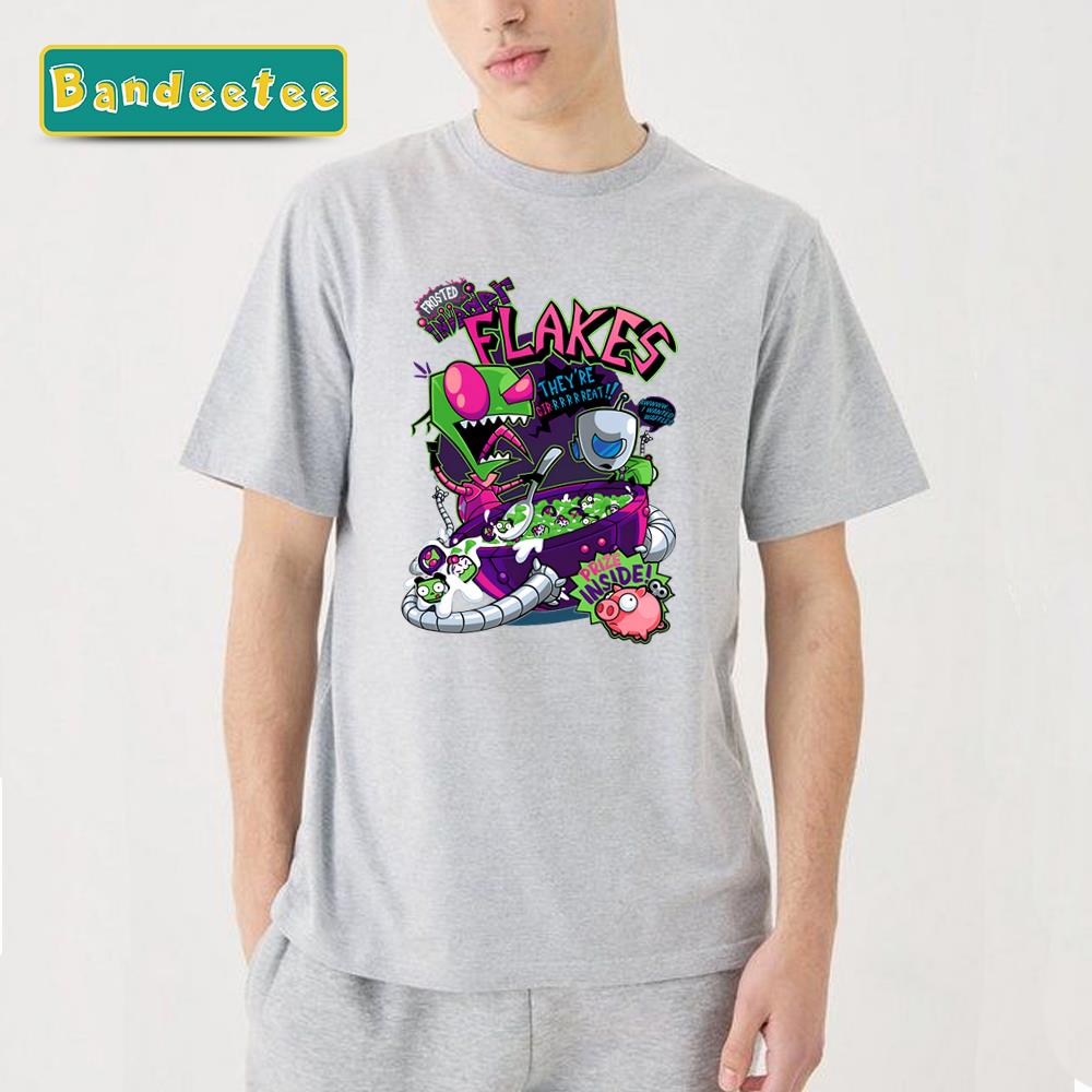 Invader Flakes Invader Zim Cartoon Invader Unisex T-Shirt