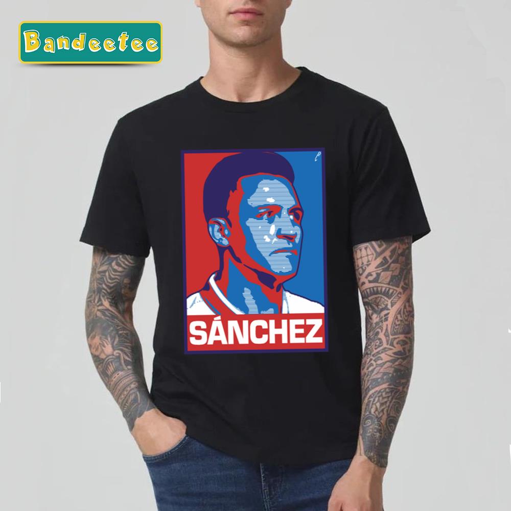 Sánchez Chile Cartoon Portrait Unisex T-Shirt