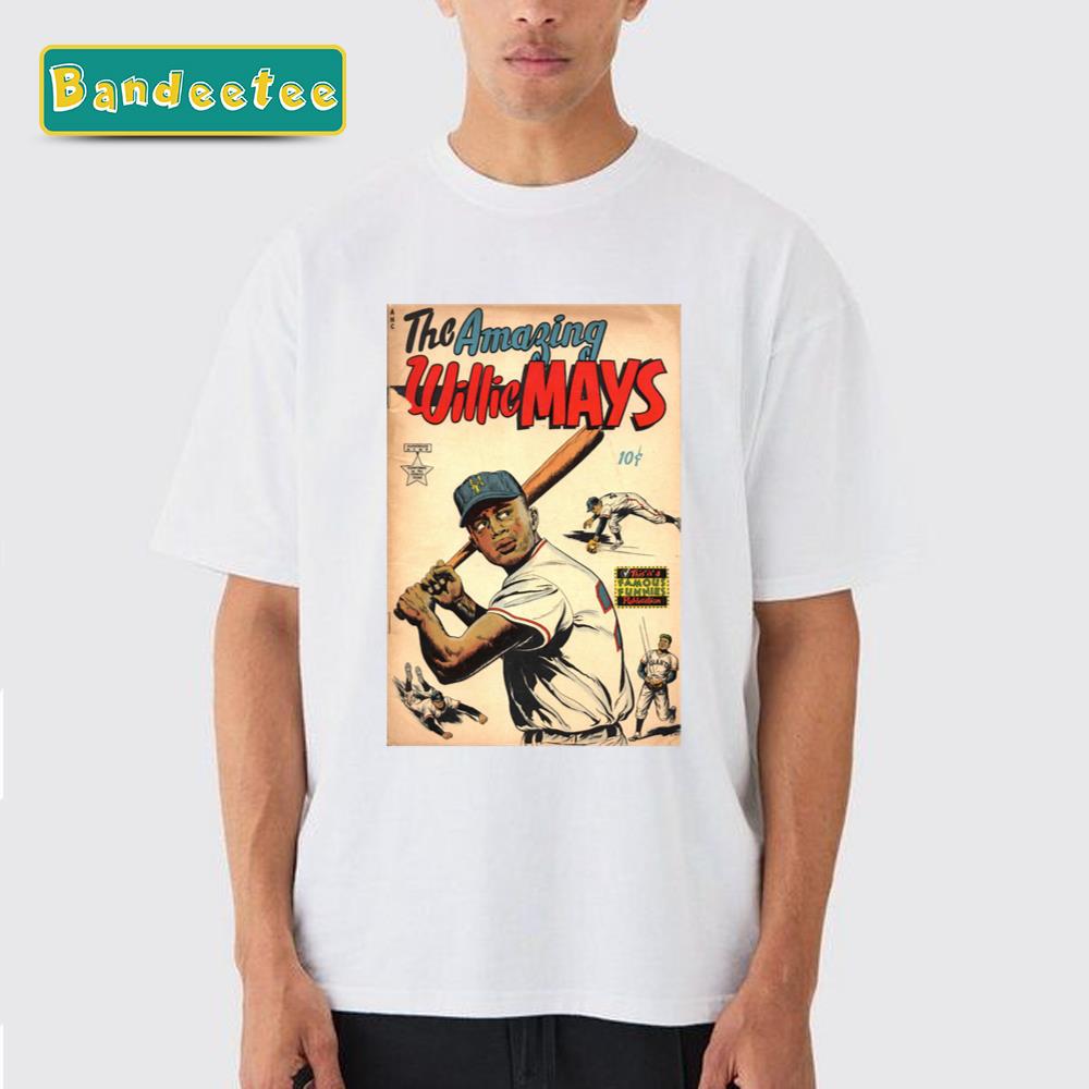 Vintage Comics The Amazing Willie Mays Unisex T-Shirt