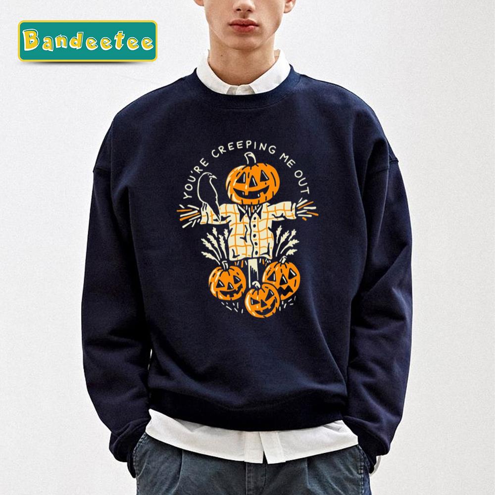 Vintage Halloween Classic Witch Clown Pumkin Unisex Sweatshirt