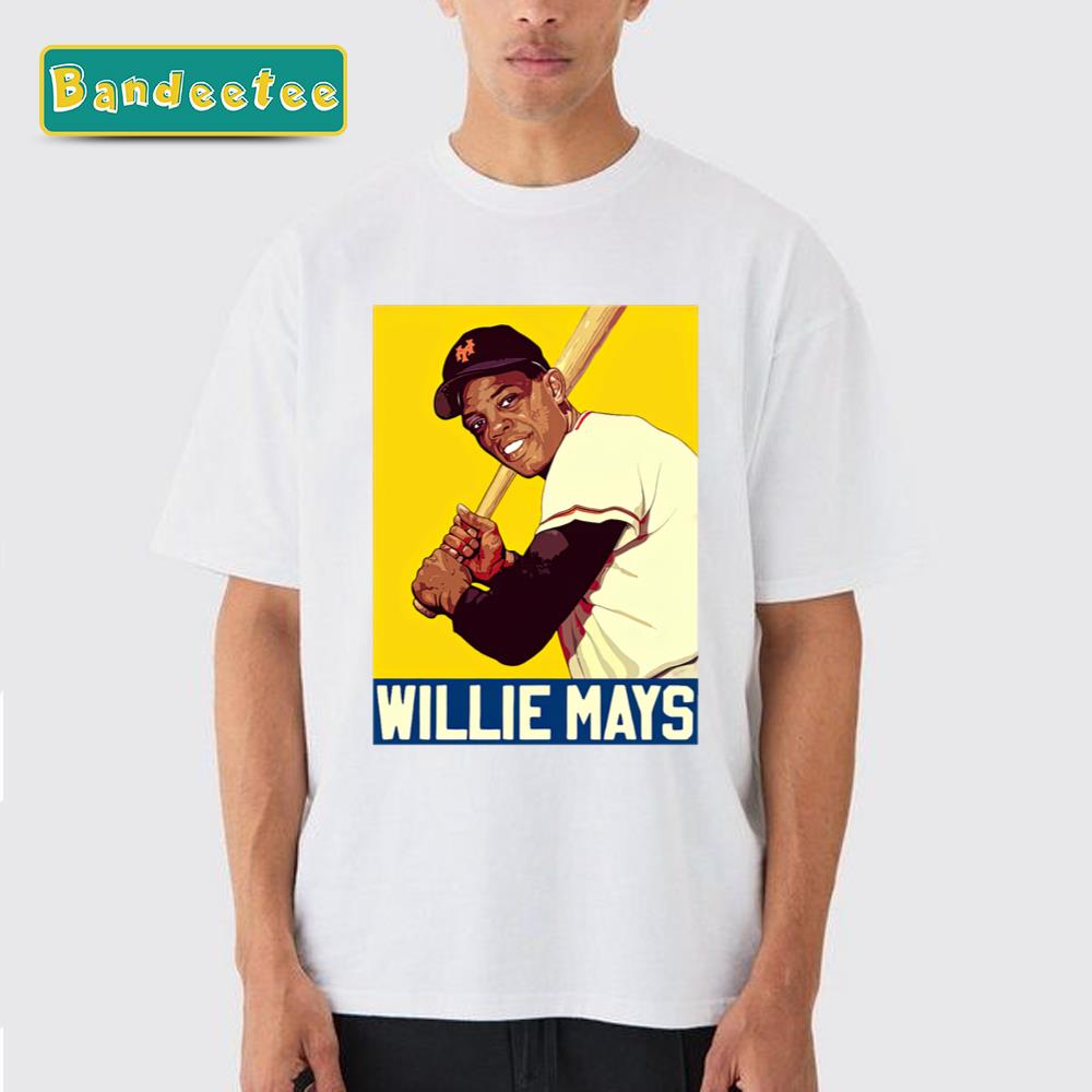 Willie Mays Vintage Art Art Unisex T-Shirt