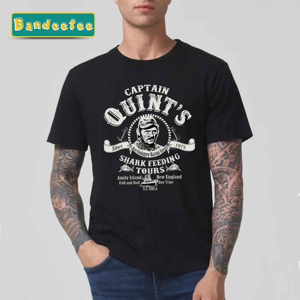 Captain Quint’s Shark Feeding Tours Universal Jaws Unisex T-Shirt