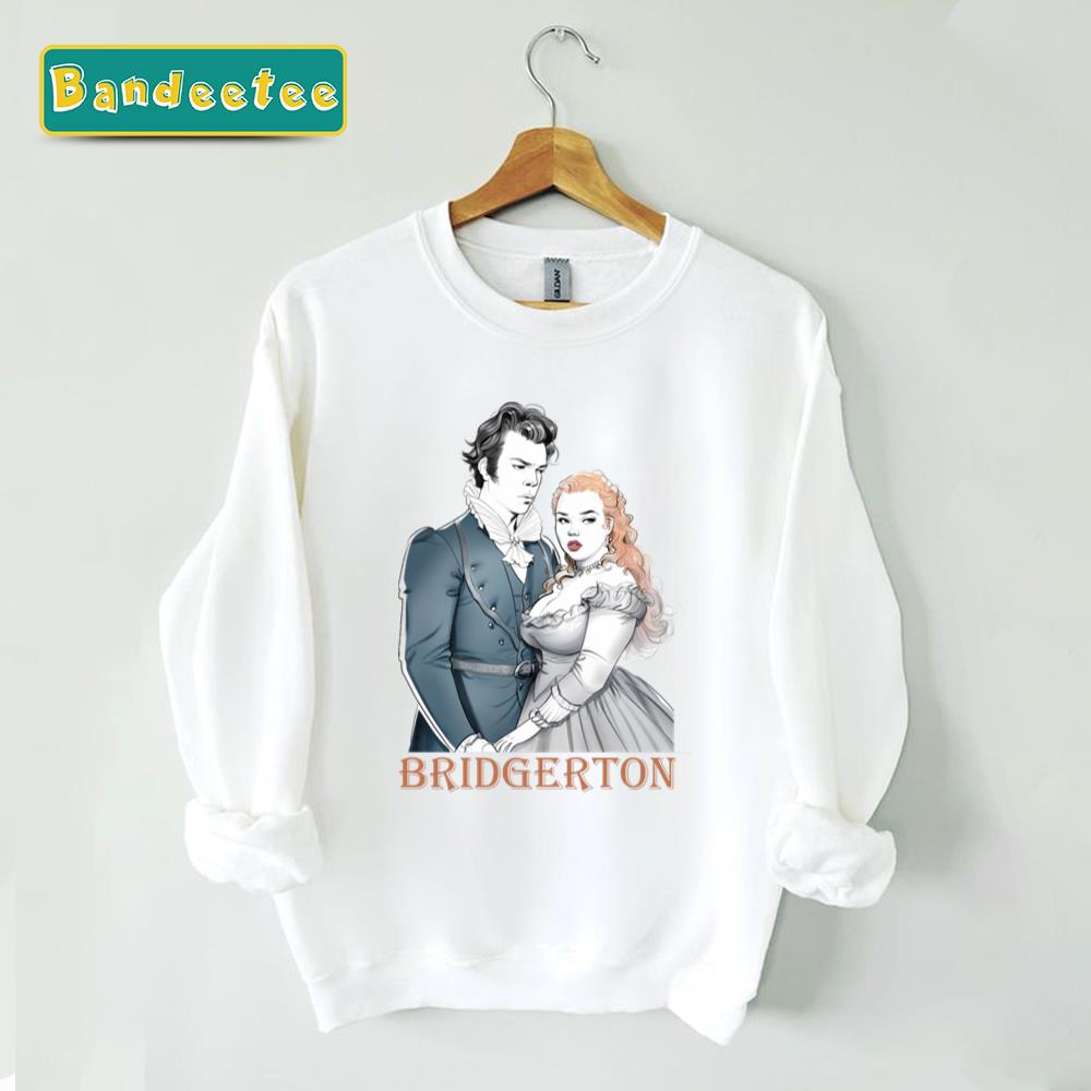 Colin And Penelope Bridgerton Couple Drawing Unisex Sweatshirt