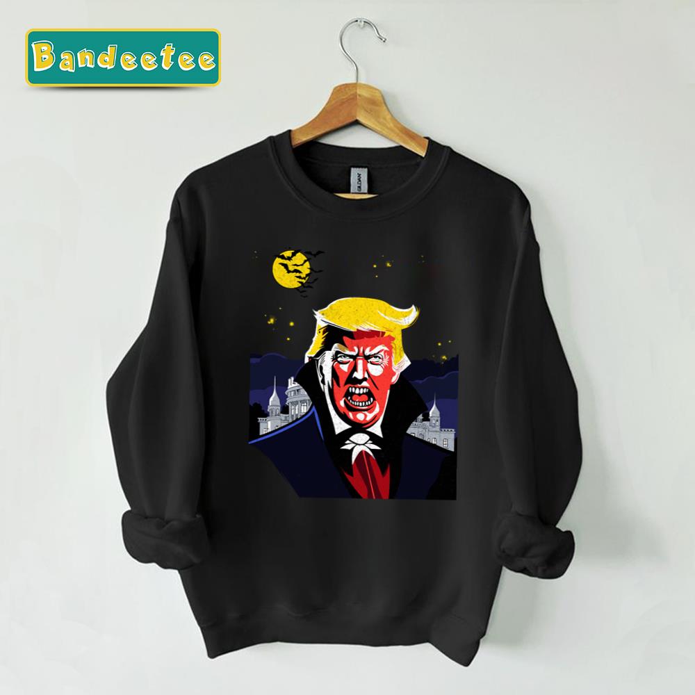 Count Von Trumpcula Retro Halloween Unisex Sweatshirt