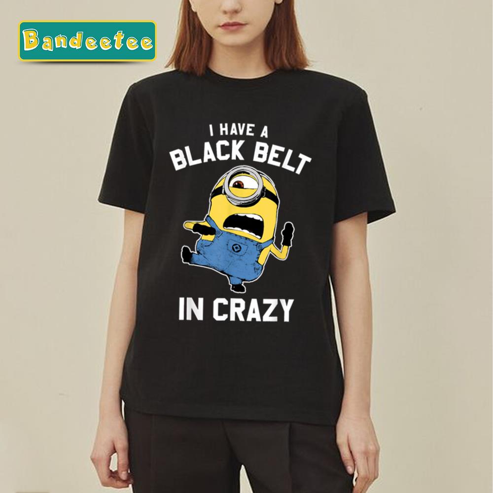 Despicable Me Minions Black Belt Unisex T-Shirt