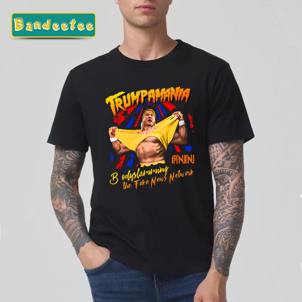 Donald Trump Wrestling Meme Fake News Trumpamania Unisex T-Shirt