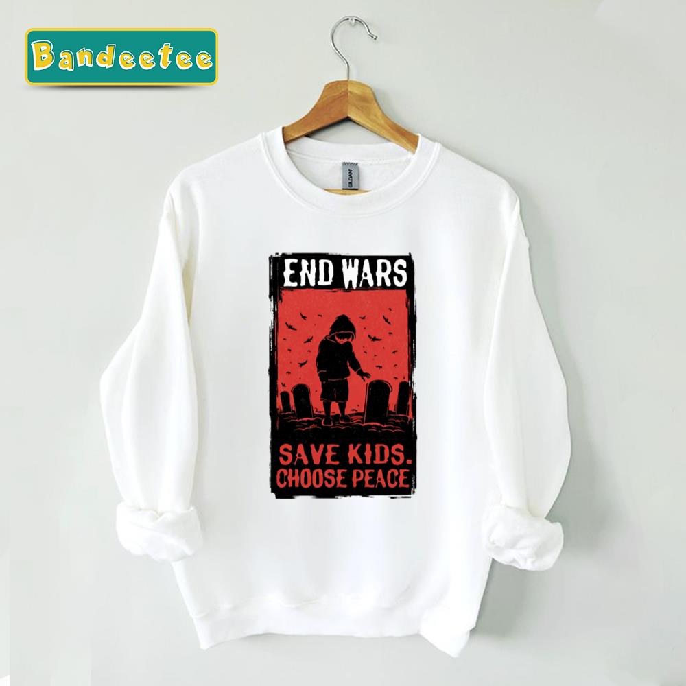 Free Palestine End The Occupation White Text Unisex Sweatshirt