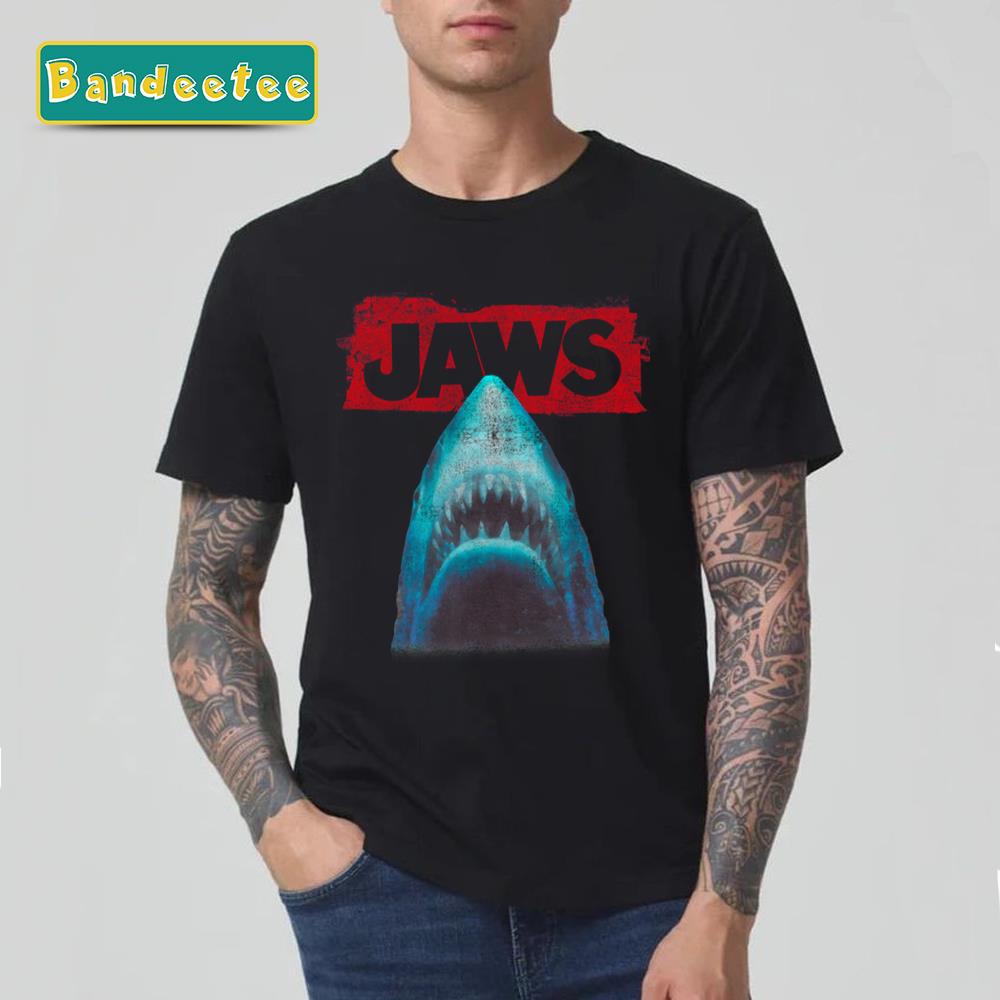 Jaws Distressed Vintage Art Movie Unisex T-Shirt