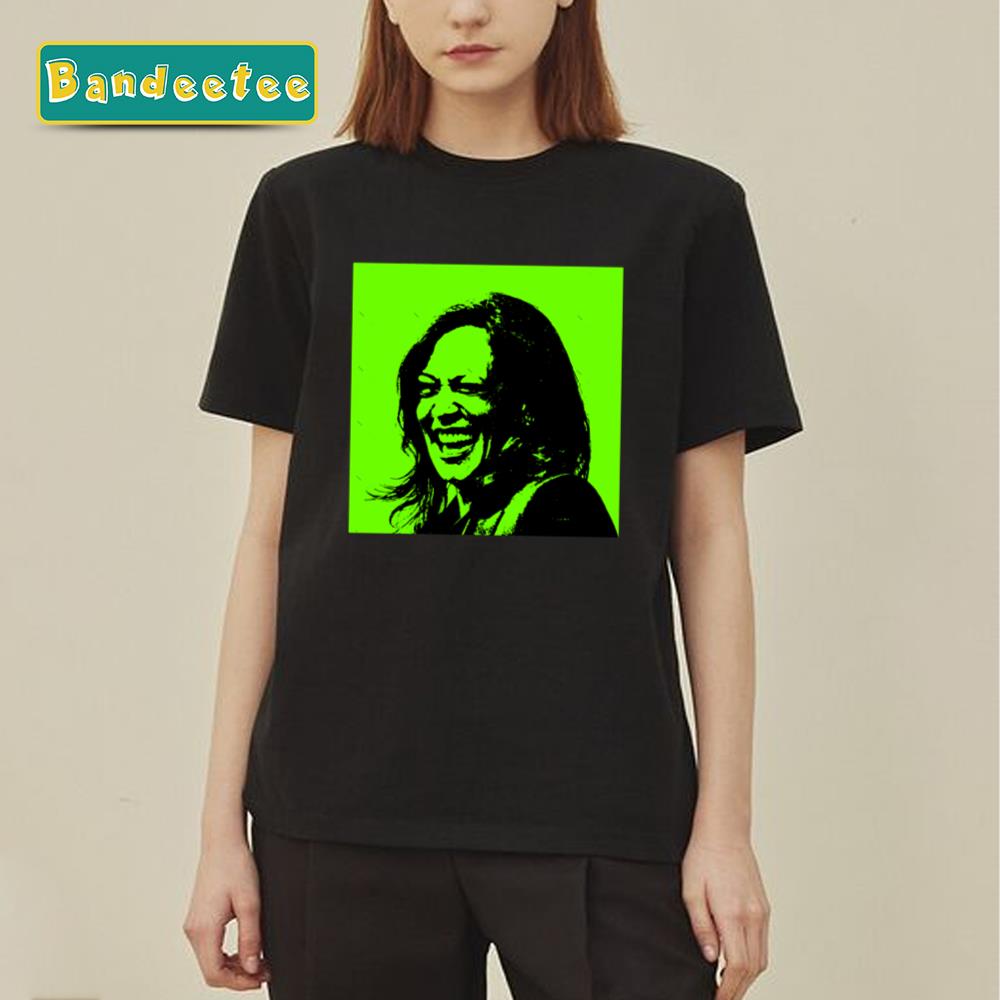 Kamala Laughing On Brat Green Unisex T-Shirt