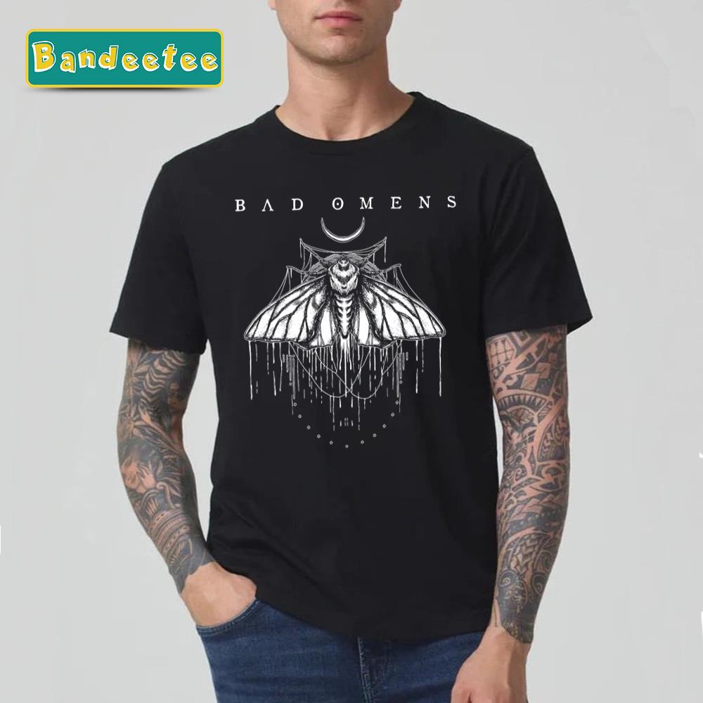 Moth Bad Omens Metalcore Unisex T-Shirt