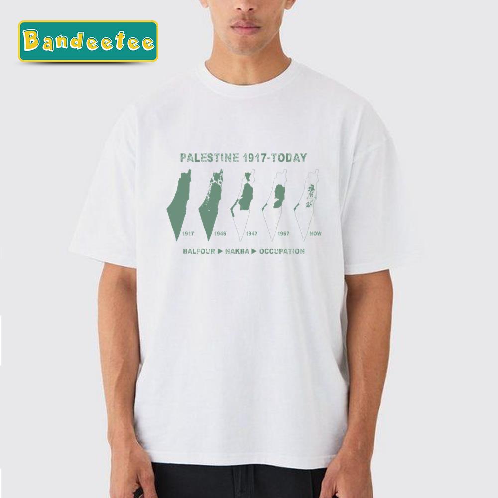 Kuffiyeh From Border To Land Palestine Unisex T-Shirt