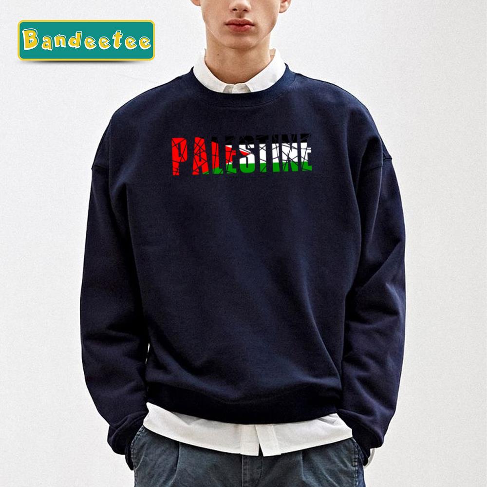 Palestine Texting Flag Free Palestine Unisex Sweatshirt