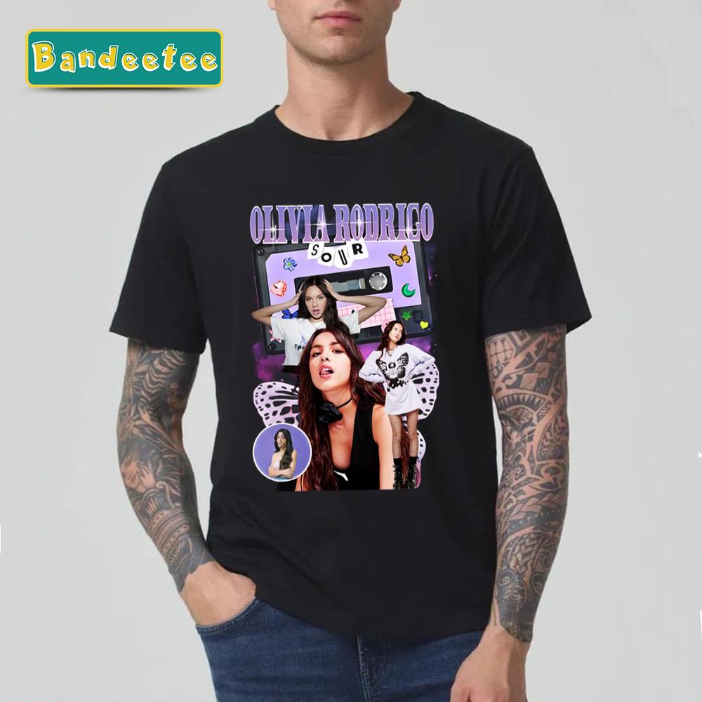 Retro Olivia Retro Graphic Style Music Guts Tour 2024 Rodrigo Concert Unisex T-Shirt