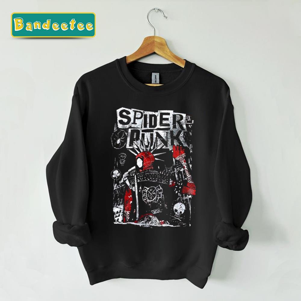 Retro Spider Punk Spiderverse Spiderman Unisex Sweatshirt