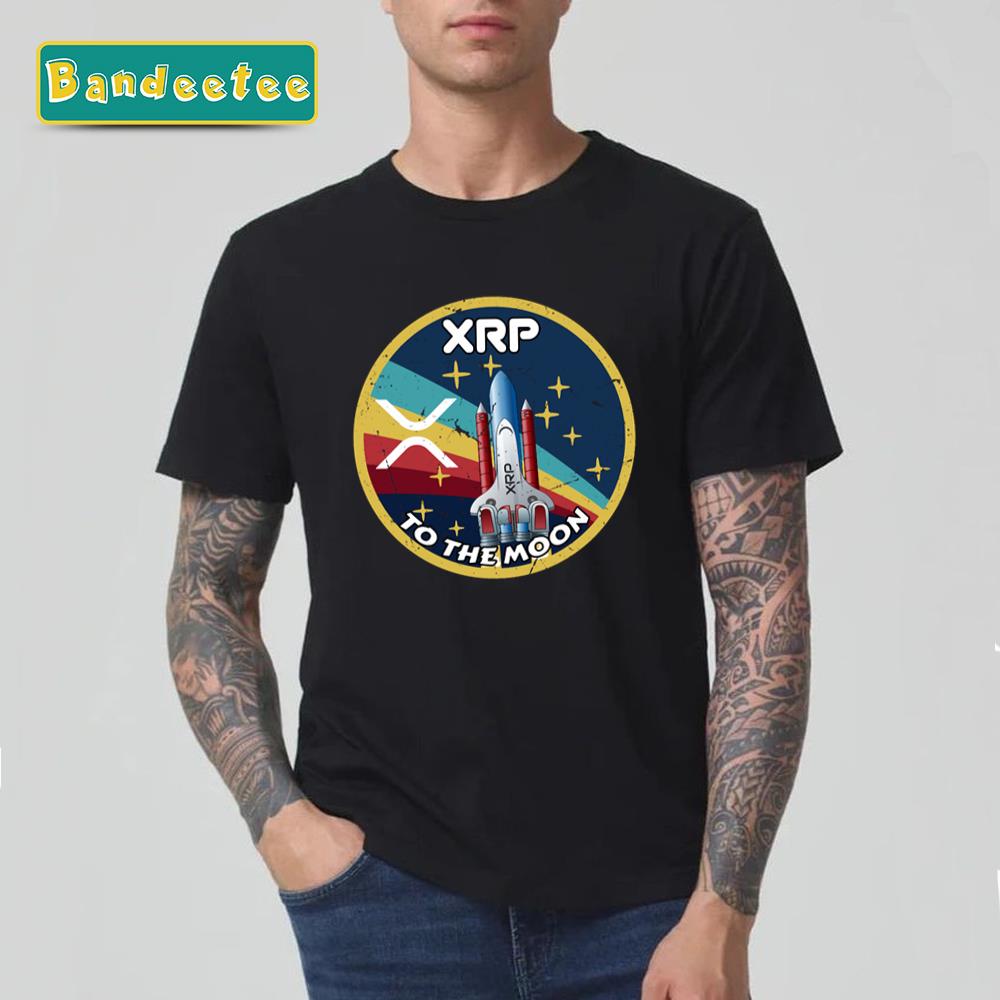 Ripple Xrp Cryptocurrency Space Badge Unisex T-Shirt