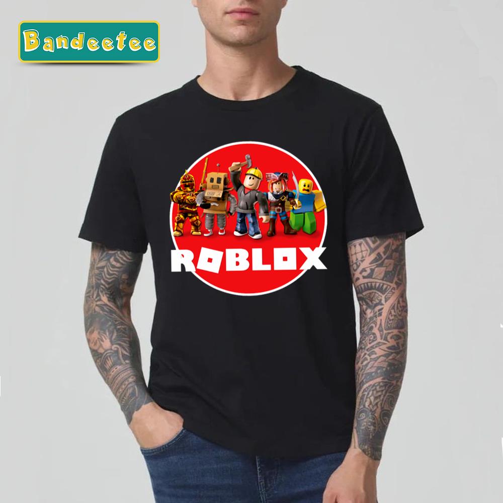 Roblox Characters With Logo Unisex T-Shirt