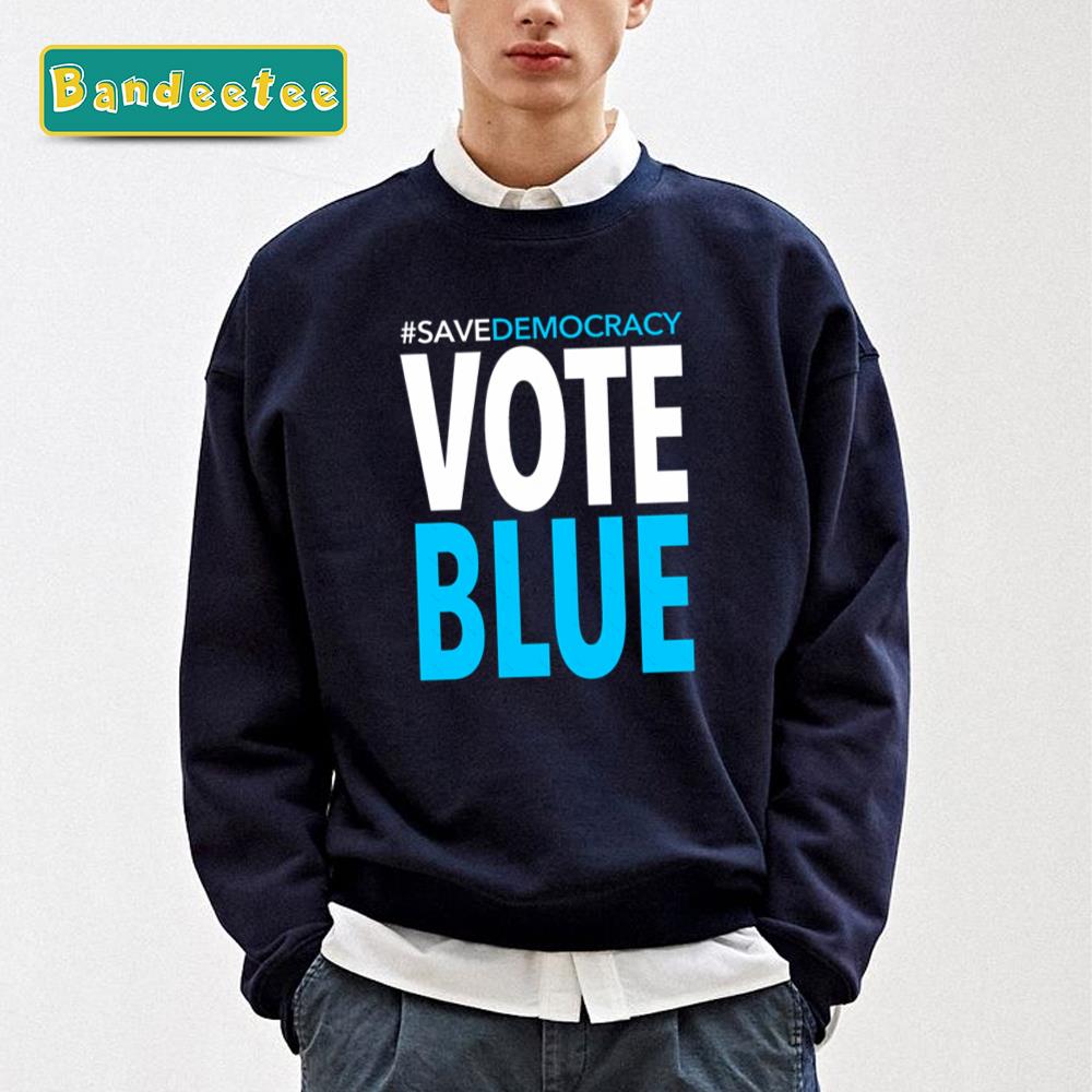 Save Democracy Vote Blue Essential Unisex Sweatshirt