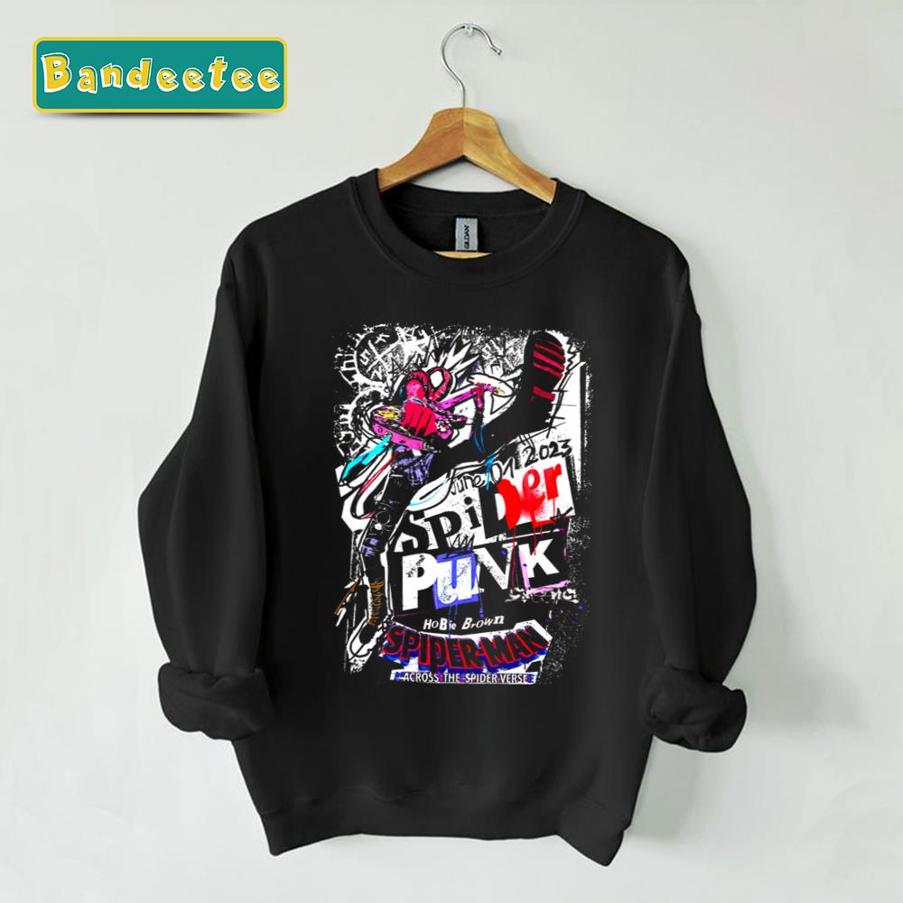 Spider Punk Into Spiderverse Spiderman Unisex Sweatshirt