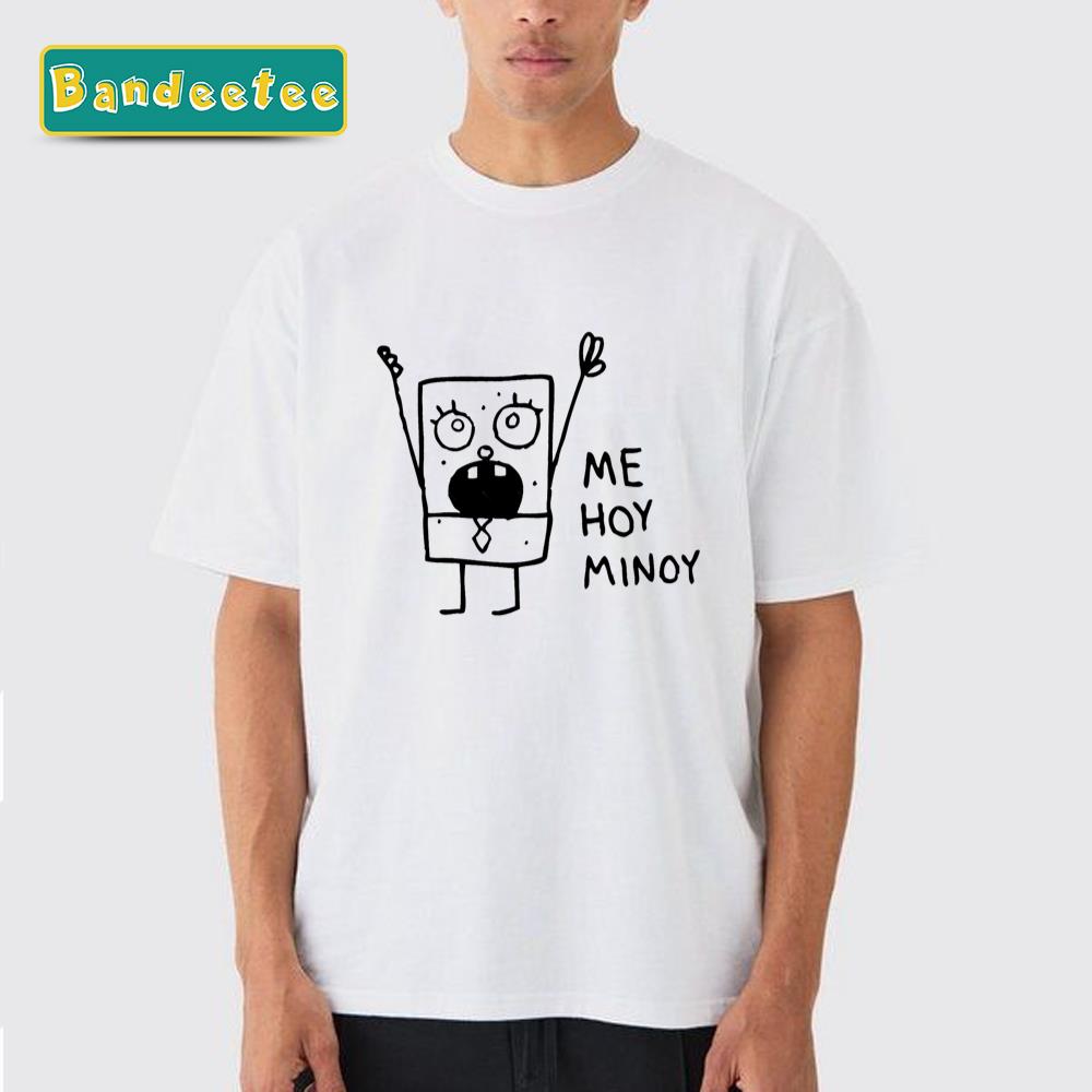 Spongebob Squarepants Doodle Bob Me Hoy Minoy Portrait Unisex T-Shirt