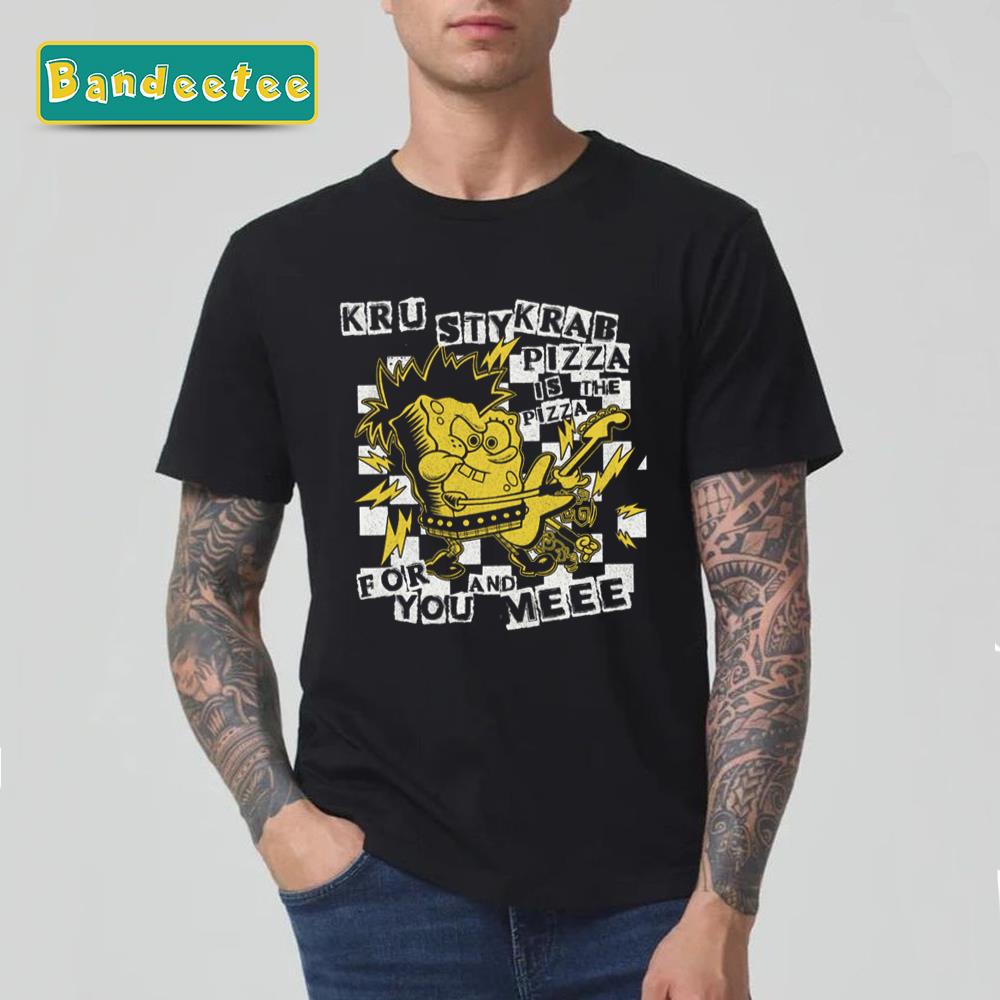 Spongebob Punk Bob Krusty Krab Pizza Unisex T-Shirt