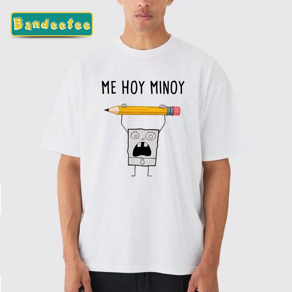 Spongebob Squarepants Doodle Bob Me Hoy Minoy Portrait Unisex T-Shirt