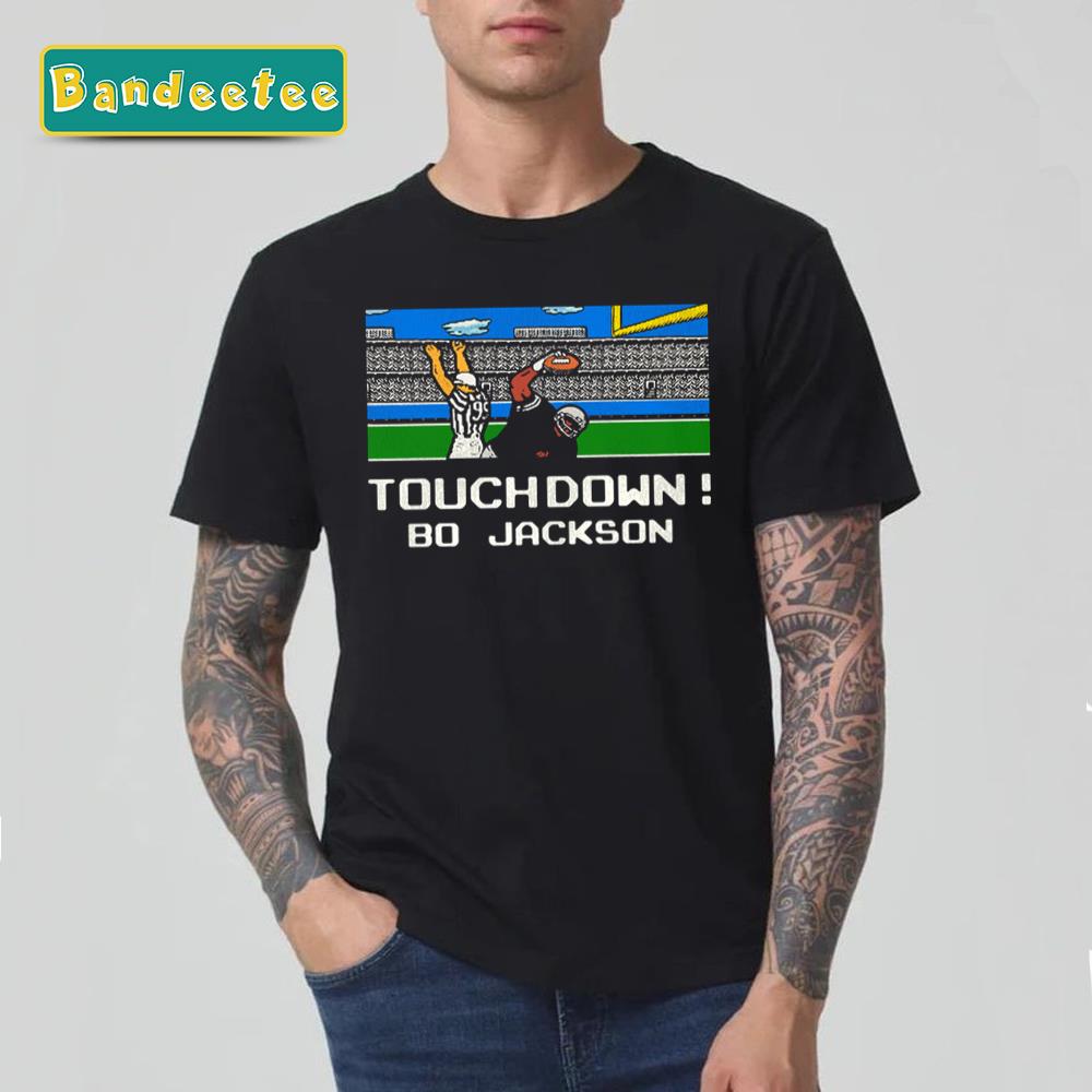 Tecmo Bo Jackson Touchdown Football Unisex T-Shirt