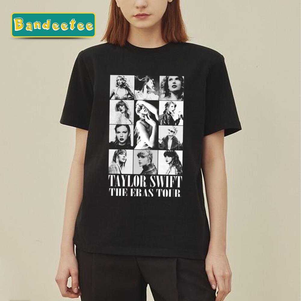 The Eras Tour 2024 Taylor Swift Black And White Unisex T-Shirt