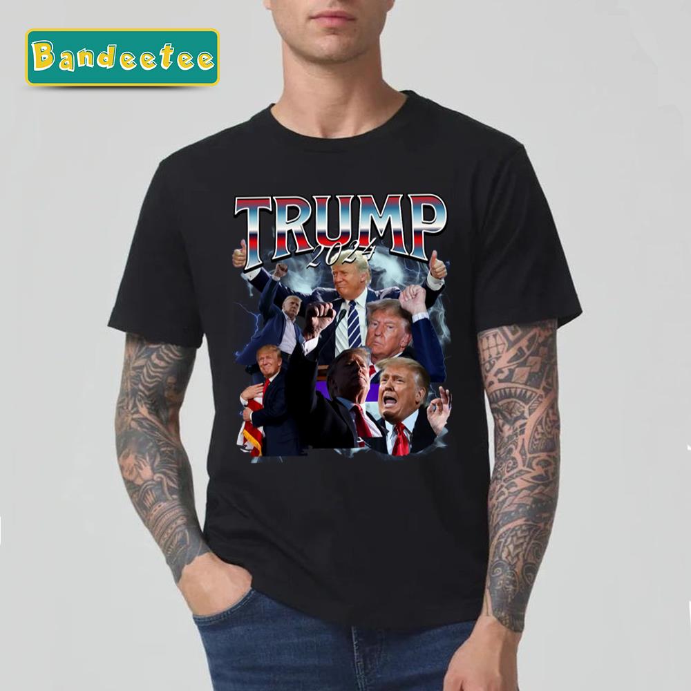 Trump 2024 Bootleg Style Donald Trump 2024 Unisex T-Shirt