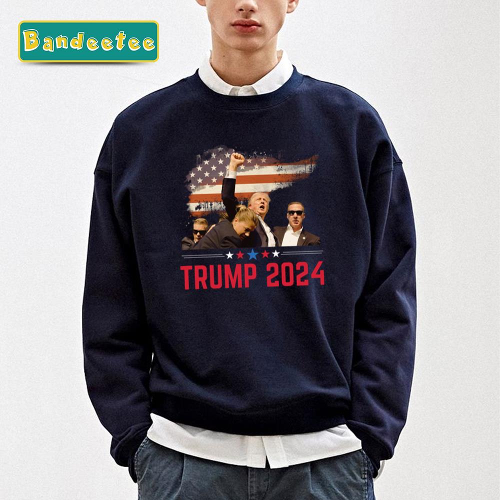 Trump 2024 Shooting Trump Thug Life Rally Shooting Unisex T-Shirt