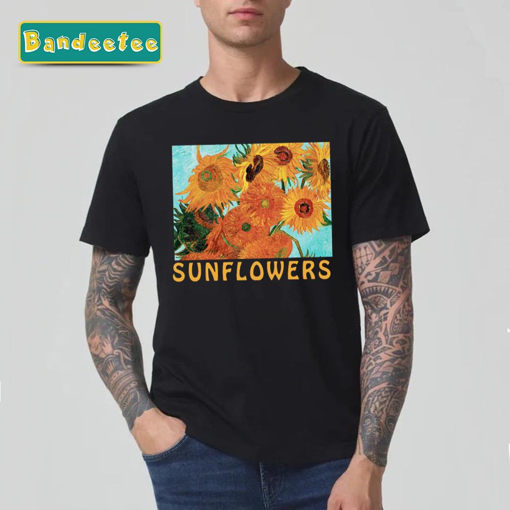 Vincent Van Gogh’s Sunflowers Vintage Sunflower Unisex T-Shirt