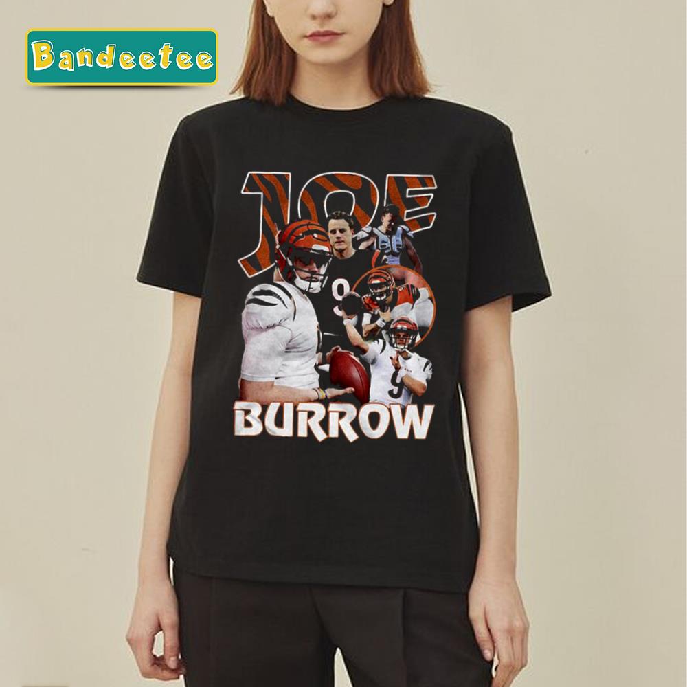 Vintage Bootleg Joe Burrow 90s Art Unisex T-Shirt