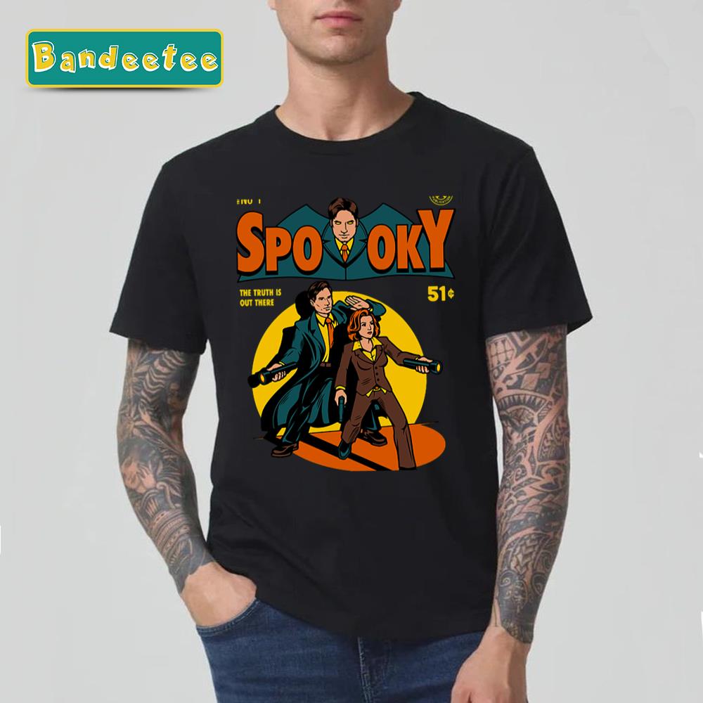 X Files Spooky Comic Design Halloween Unisex T-Shirt