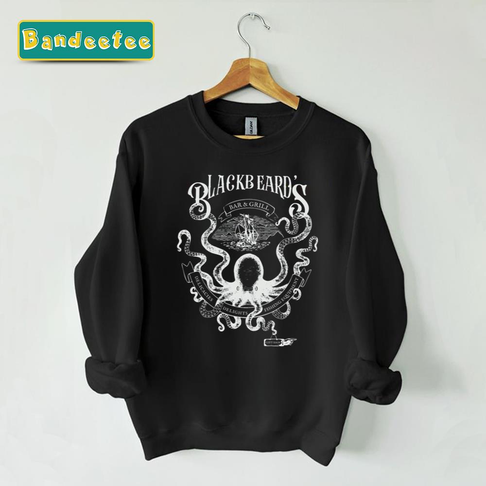 Bar And Grill White Blackbeard Unisex Sweatshirt