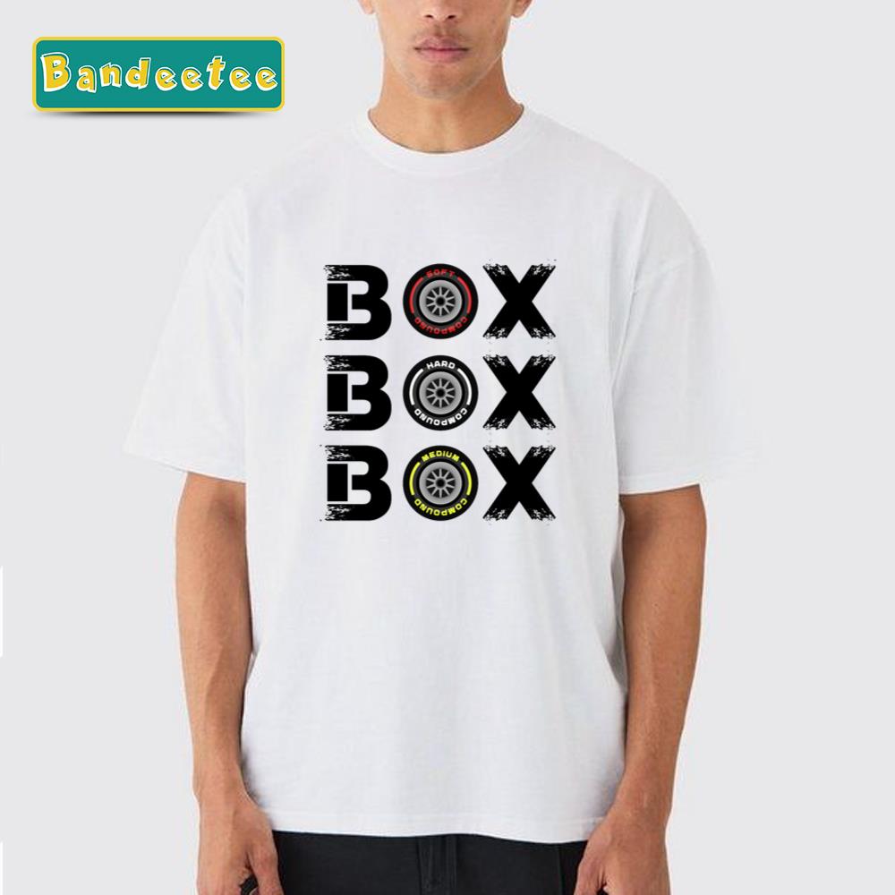 Box Box Box F1 Tyre Compound V2 Design Unisex T-Shirt