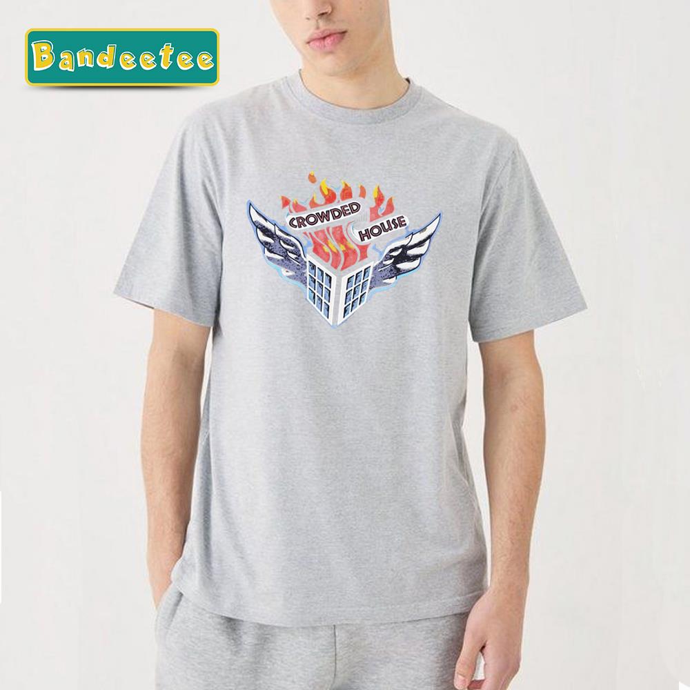 Crowded House Flames Logo Unisex T-Shirt