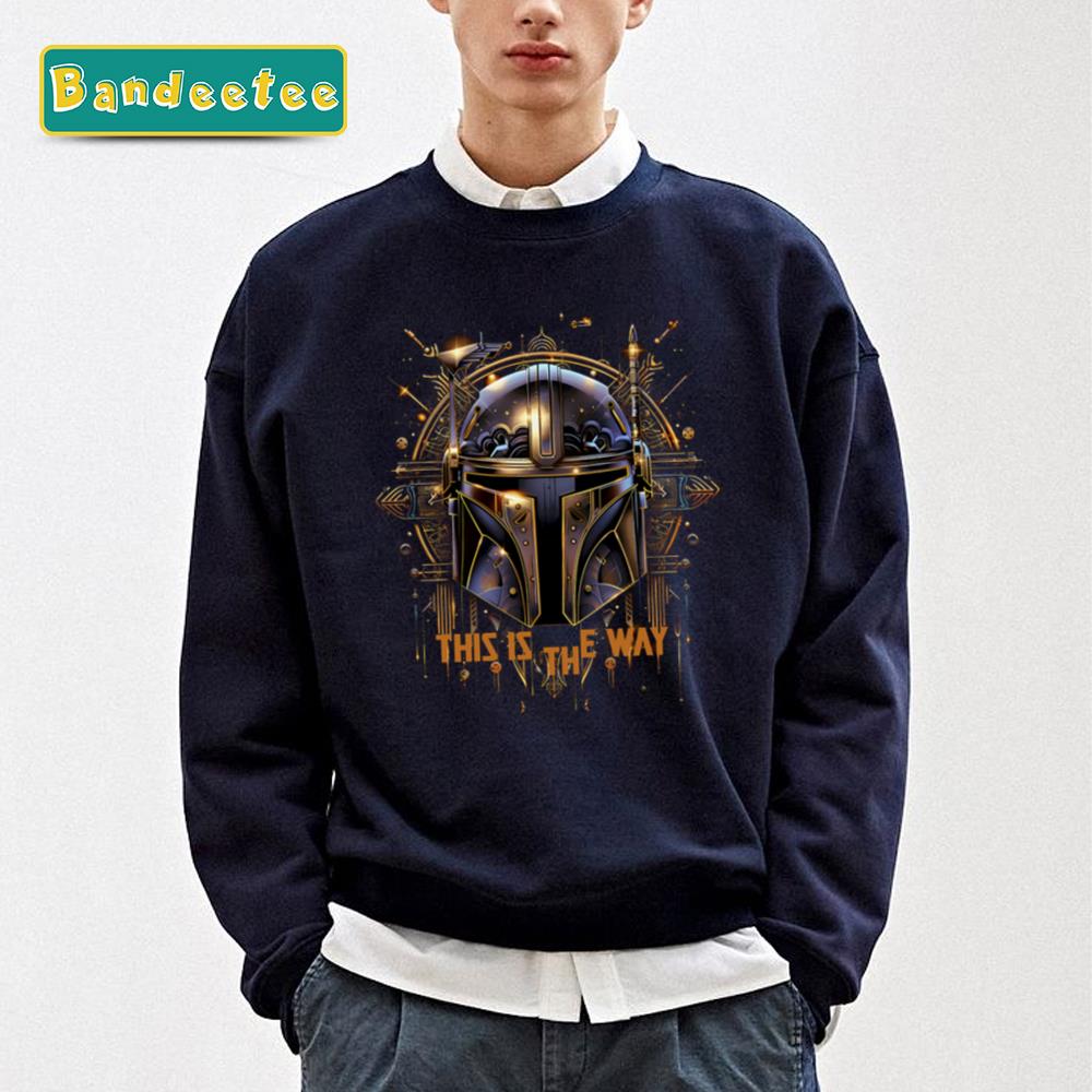 Futurism Style Mando Helm Star Wars Unisex Sweatshirt