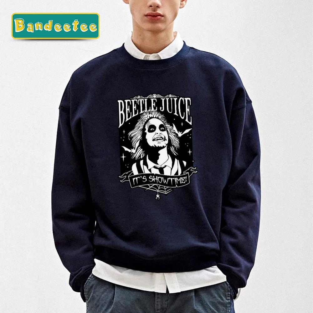 Halloween Beetlejuice It’s Showtime Black Unisex Sweatshirt