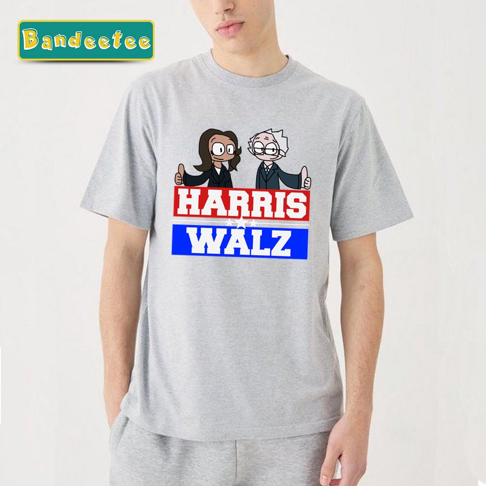 Harris Walz 2024 Cartoon Art