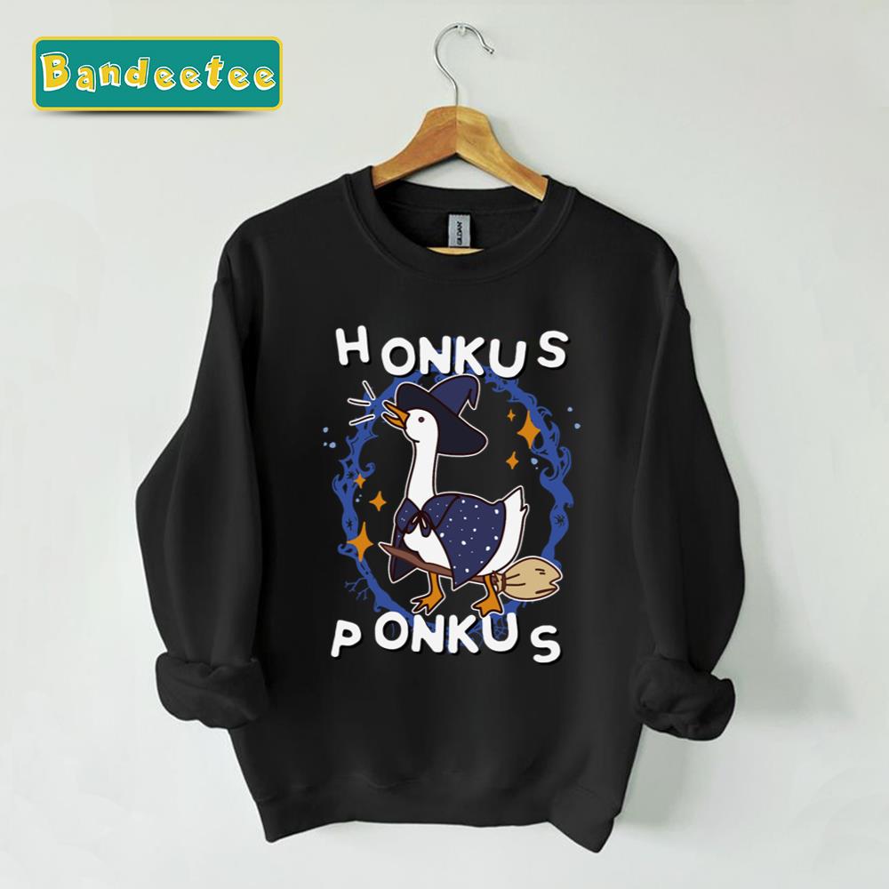 Honkus Ponkus Witchy Halloween Goose Game Unisex T-Shirt