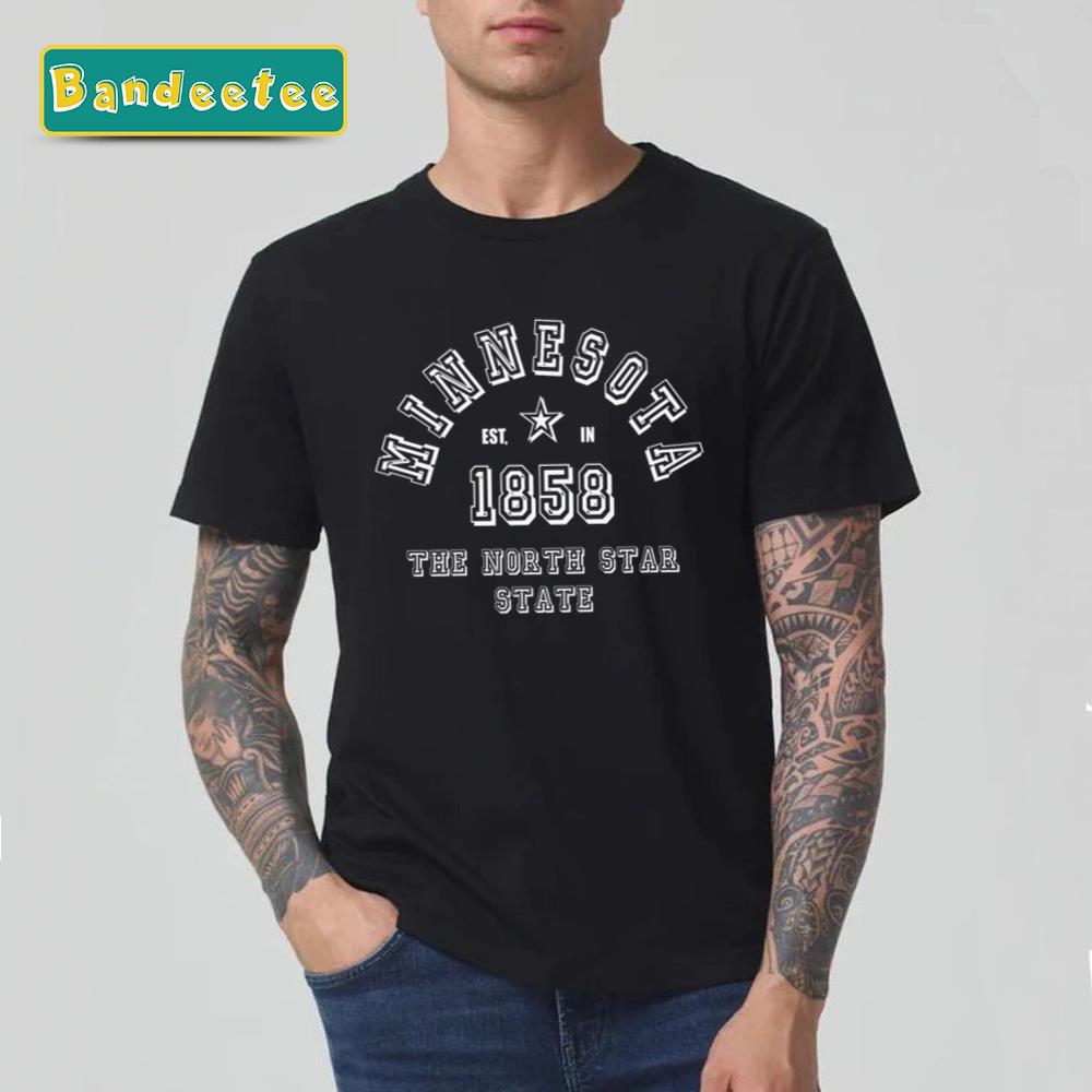 Minnesota Usa Vintage 1858 Unisex T-Shirt