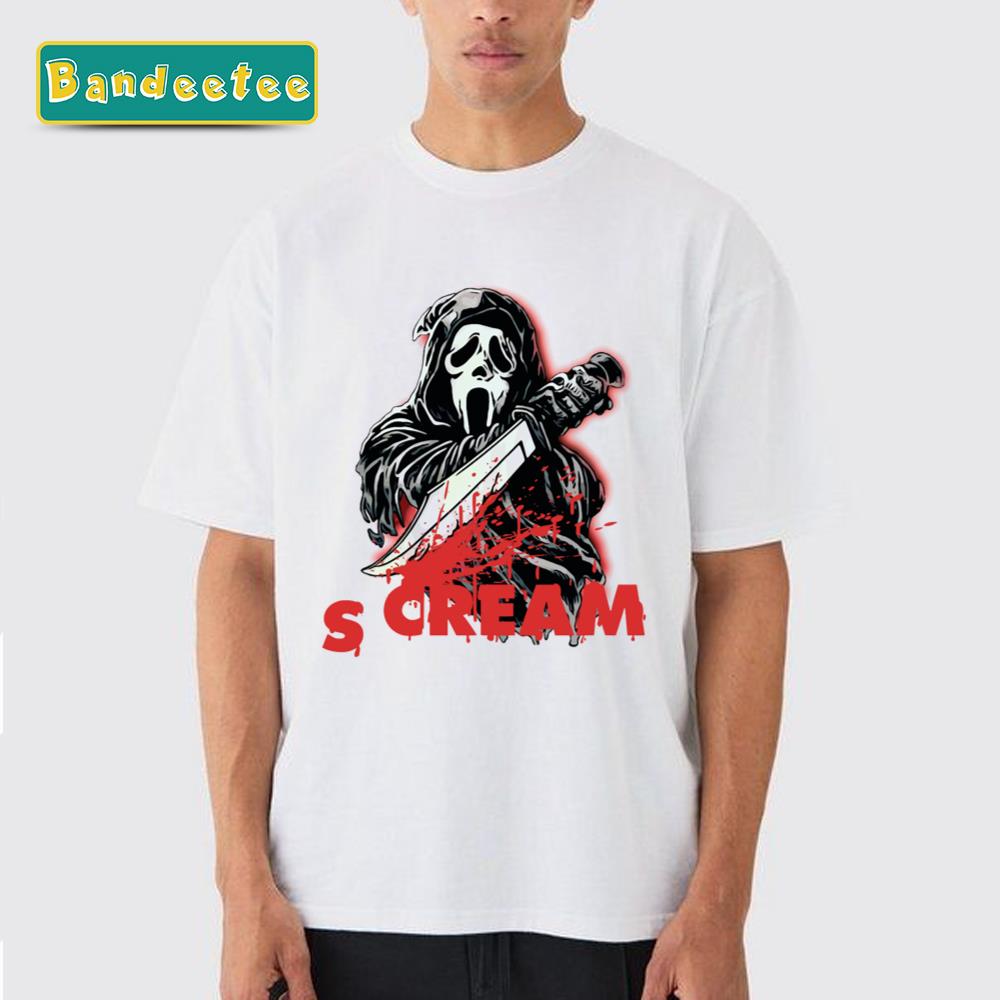 Scream Movie Ghost Face Horror Halloween Unisex T-Shirt