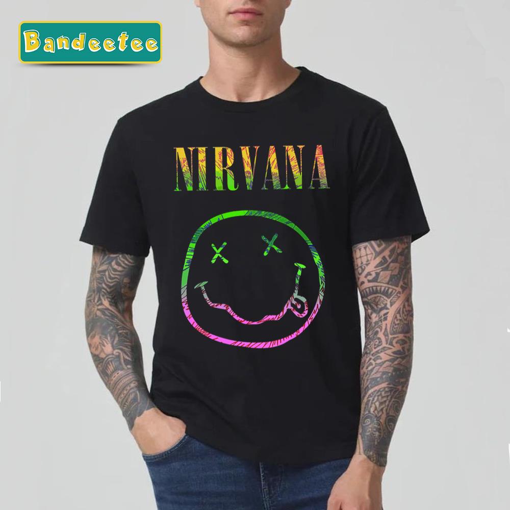 Smile New Art Nirvana Rock Band T-Shirt