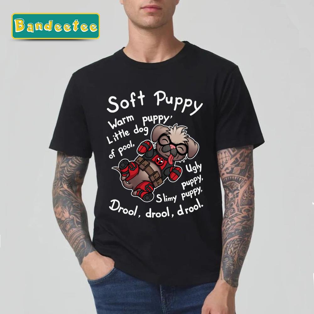 Soft Dogpool Funny Deadpool 3 Unisex T-Shirt