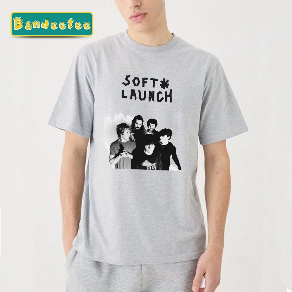 Soft Launch Black And White Graphic Unisex T-Shirt