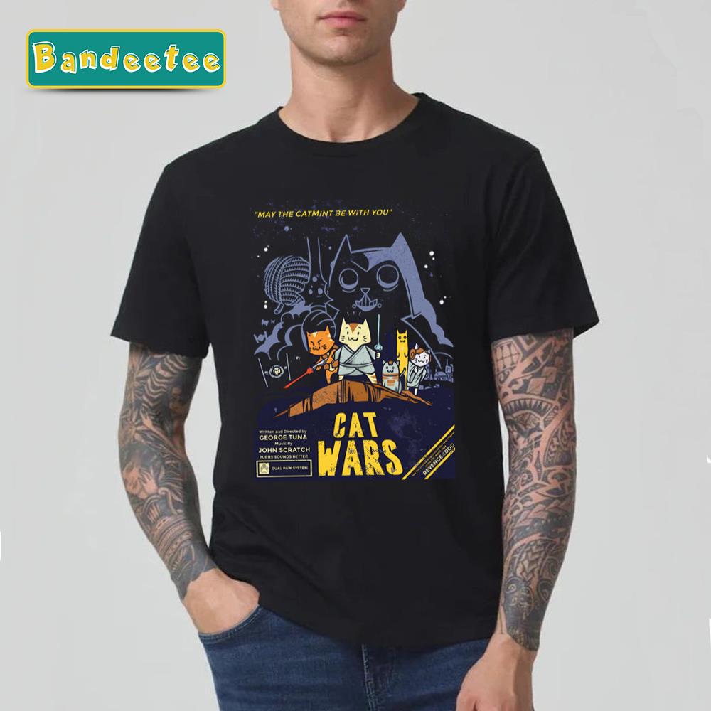 Cat Wars Funny Parody Active Star Wars Unisex T-Shirt