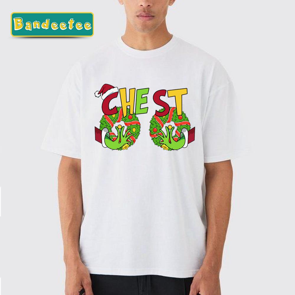 Christmas Wreath Chest Grinch Unisex T-Shirt