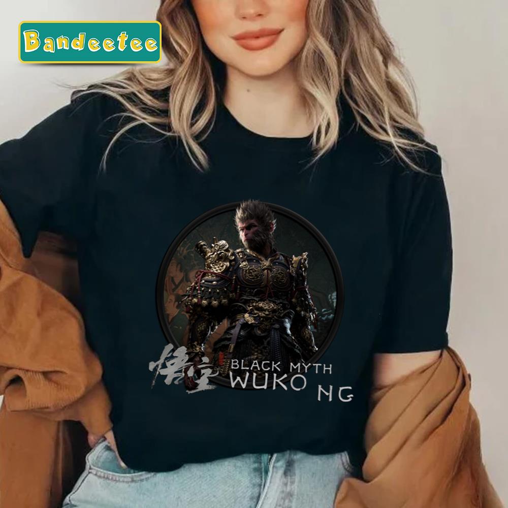 Retro Black Myth Wukong Collage Unisex T-Shirt