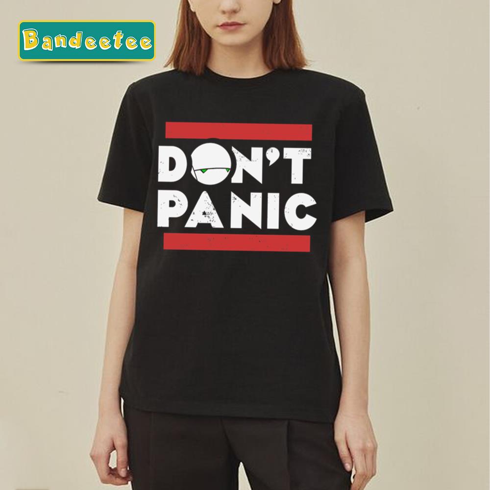 Don’t Panic Hitchhikers Marvin The Martian Unisex T-Shirt