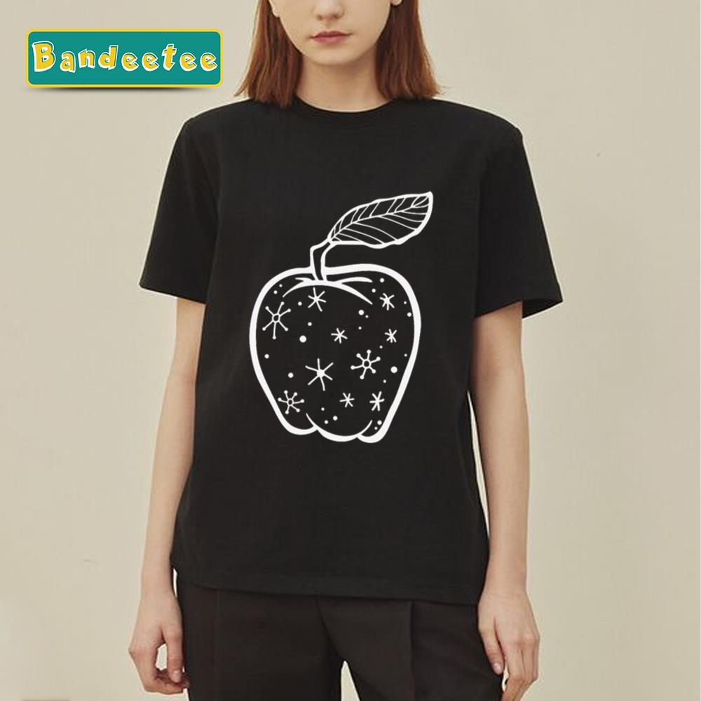 Fantastic Mr Fox Apple With Stars White Unisex T-Shirt