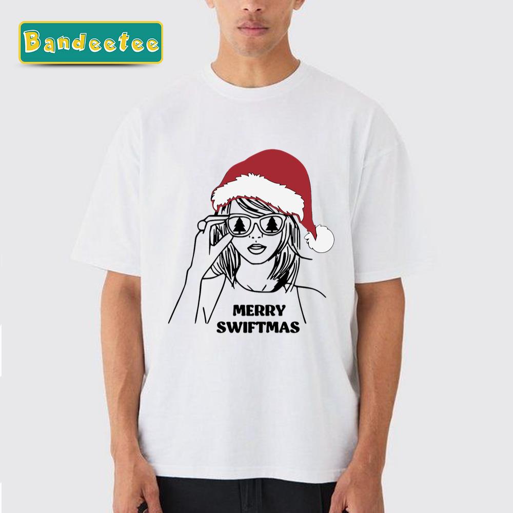 Cute Cat Santa Hat Christmas Taylor Swift Merry Unisex T-Shirt